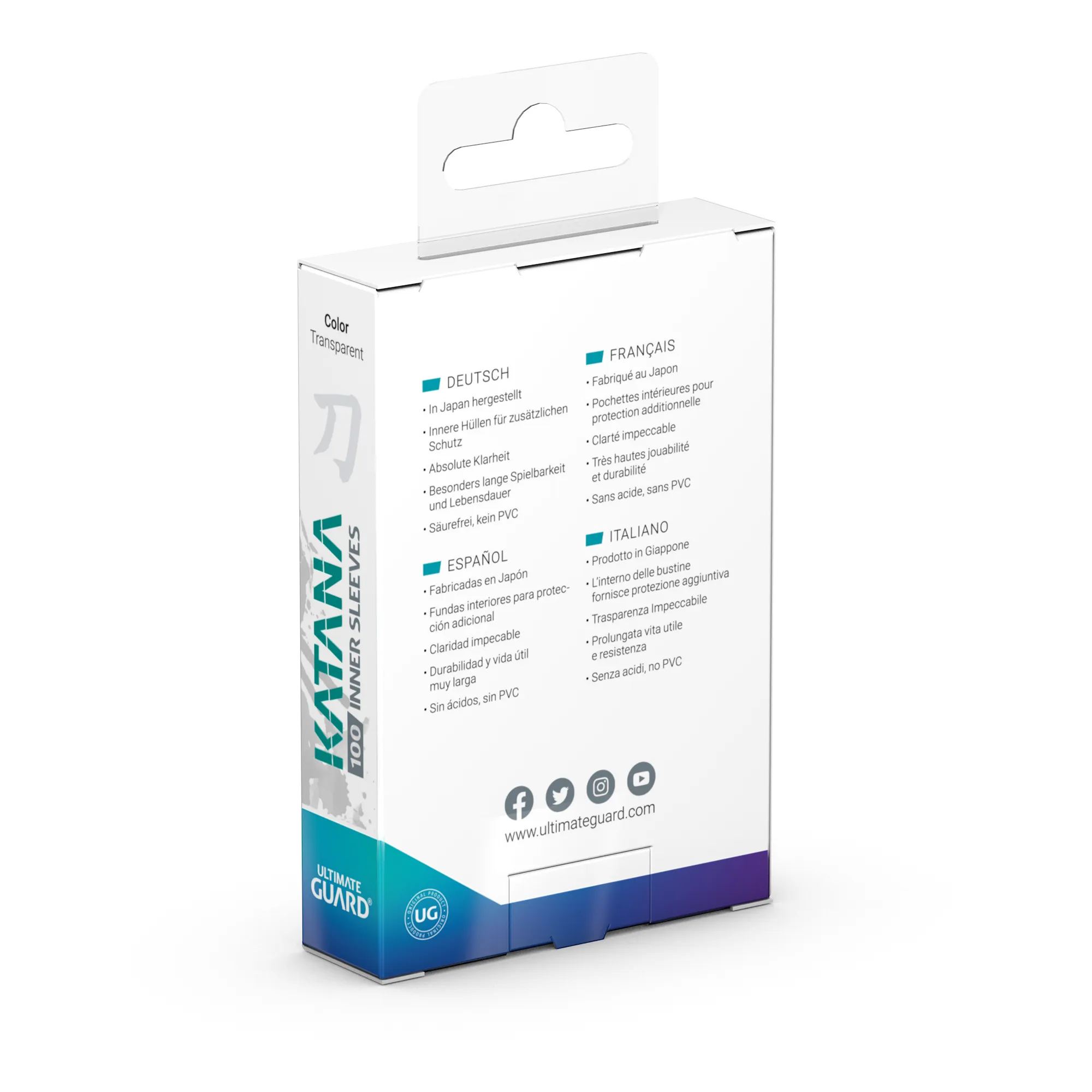 Katana Inner Sleeves, Standard Size, Transparent Vorschaubild