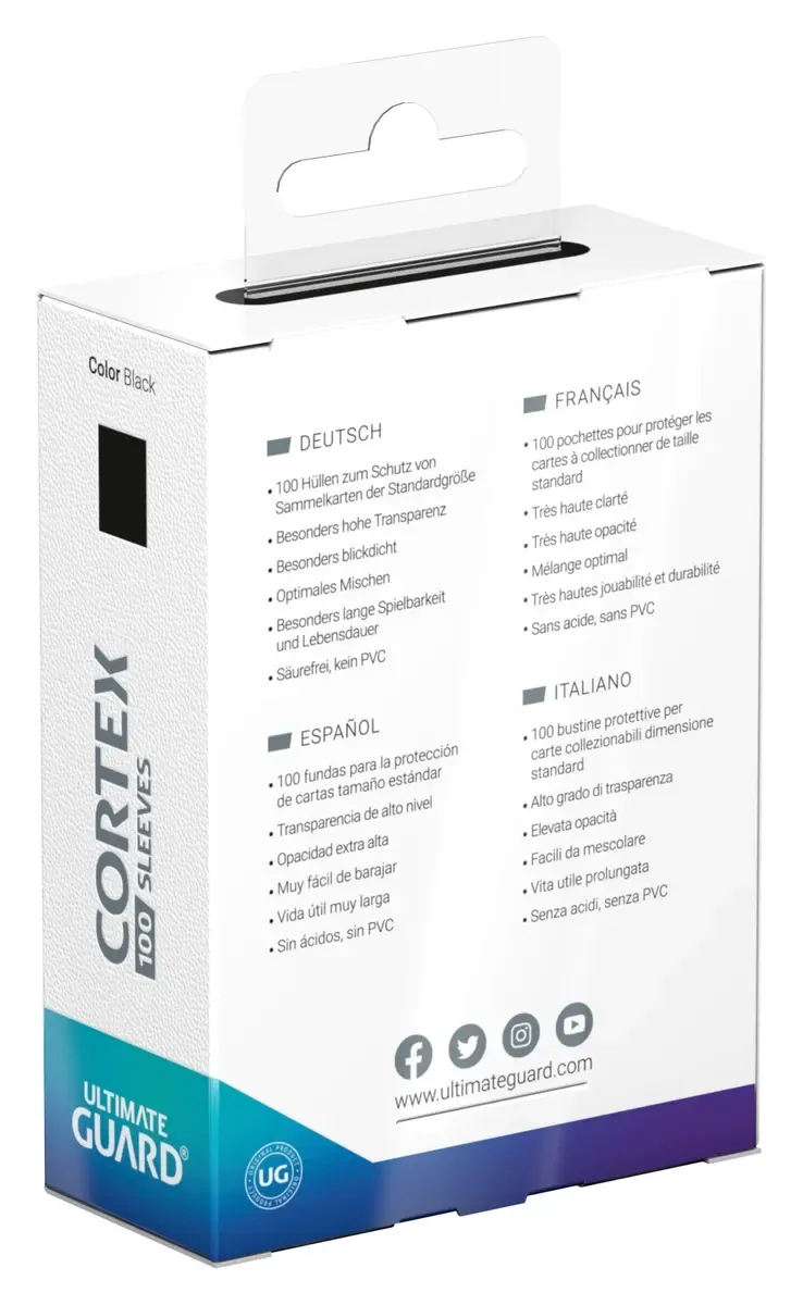 Cortex Sleeves, Standard Size, Glossy, Black Vorschaubild
