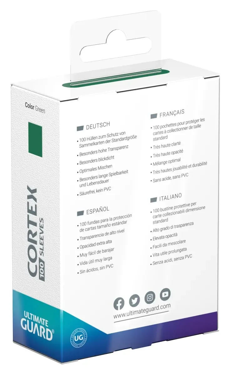 Cortex Sleeves, Standard Size, Glossy, Green Vorschaubild