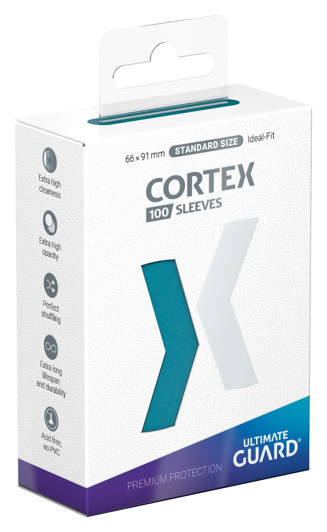 Cortex Sleeves, Standard Size, Glossy, Petrol Vorschaubild