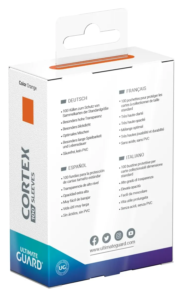 Cortex Sleeves, Standard Size, Glossy, Orange Vorschaubild