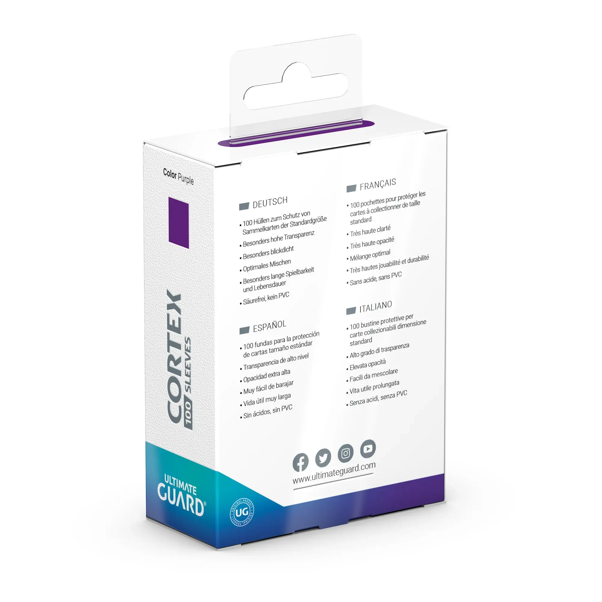 Cortex Sleeves, Standard Size, Glossy, Purple Vorschaubild