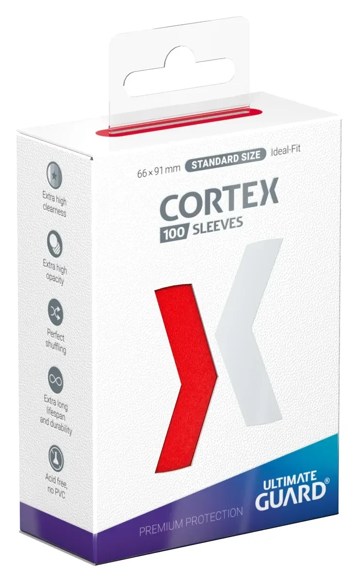 Cortex Sleeves, Standard Size, Glossy, Red Vorschaubild