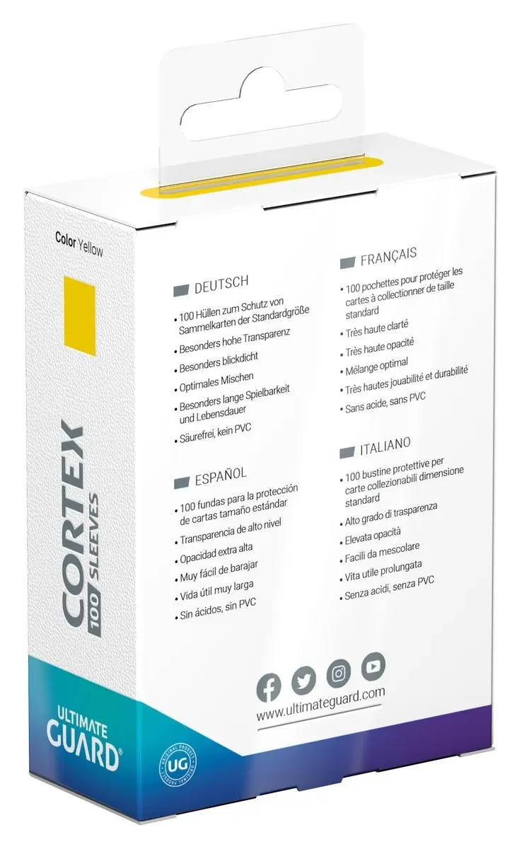 Cortex Sleeves, Standard Size, Glossy, Yellow Vorschaubild