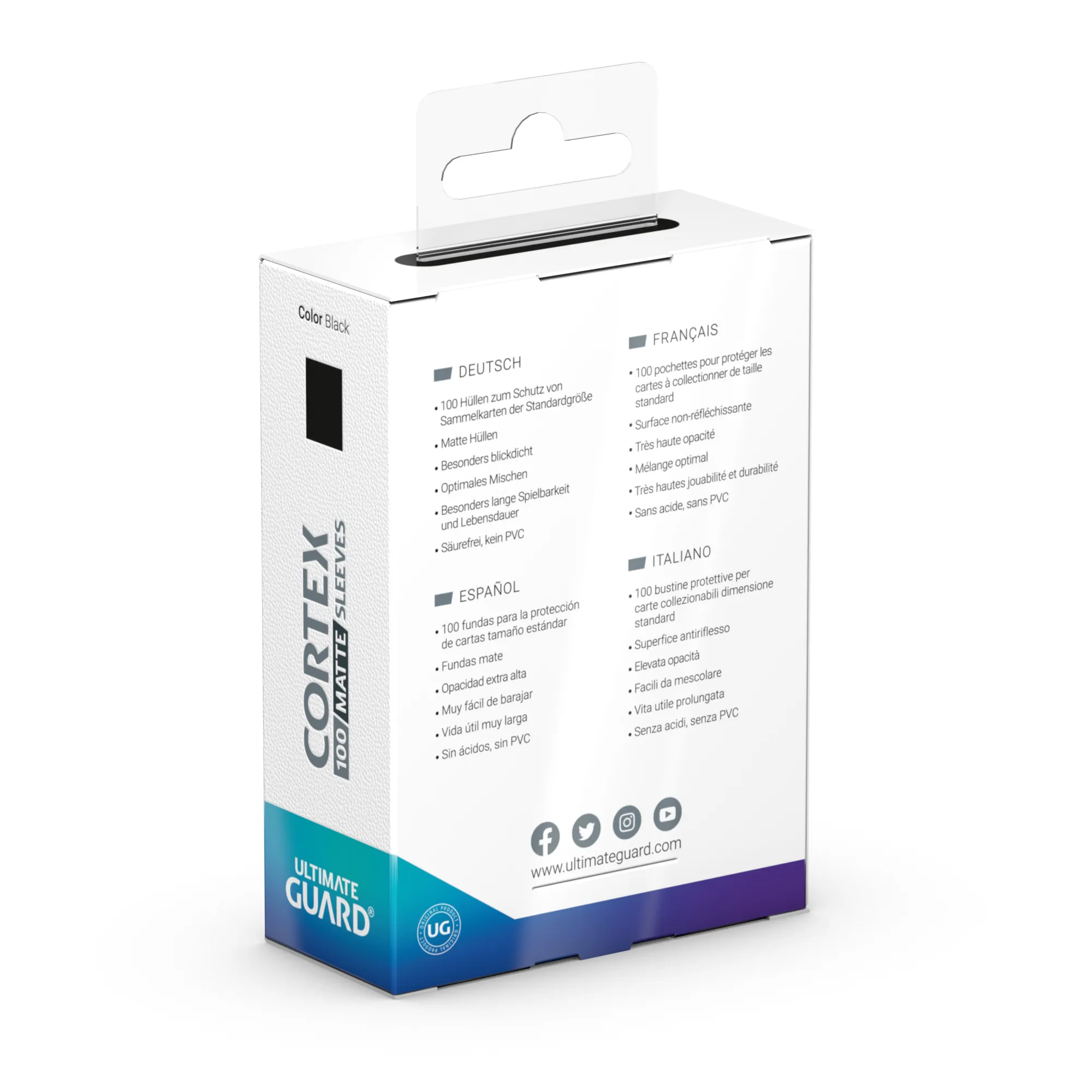Cortex Sleeves, Standard Size, Matte, Black Vorschaubild