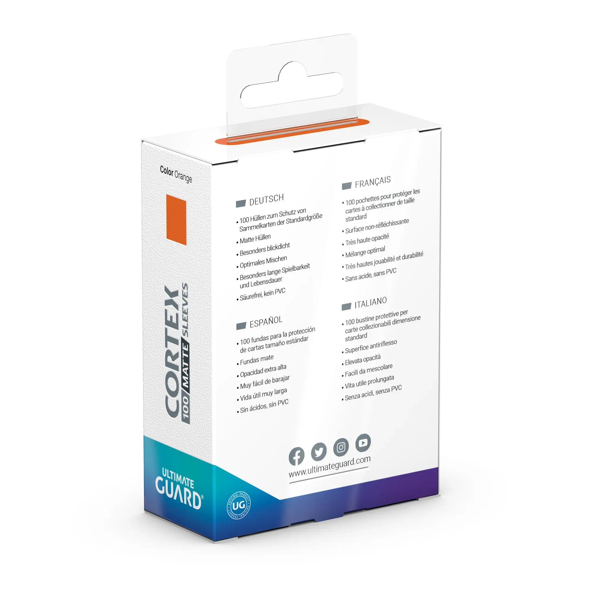 Cortex Sleeves, Standard Size, Matte, Orange Vorschaubild