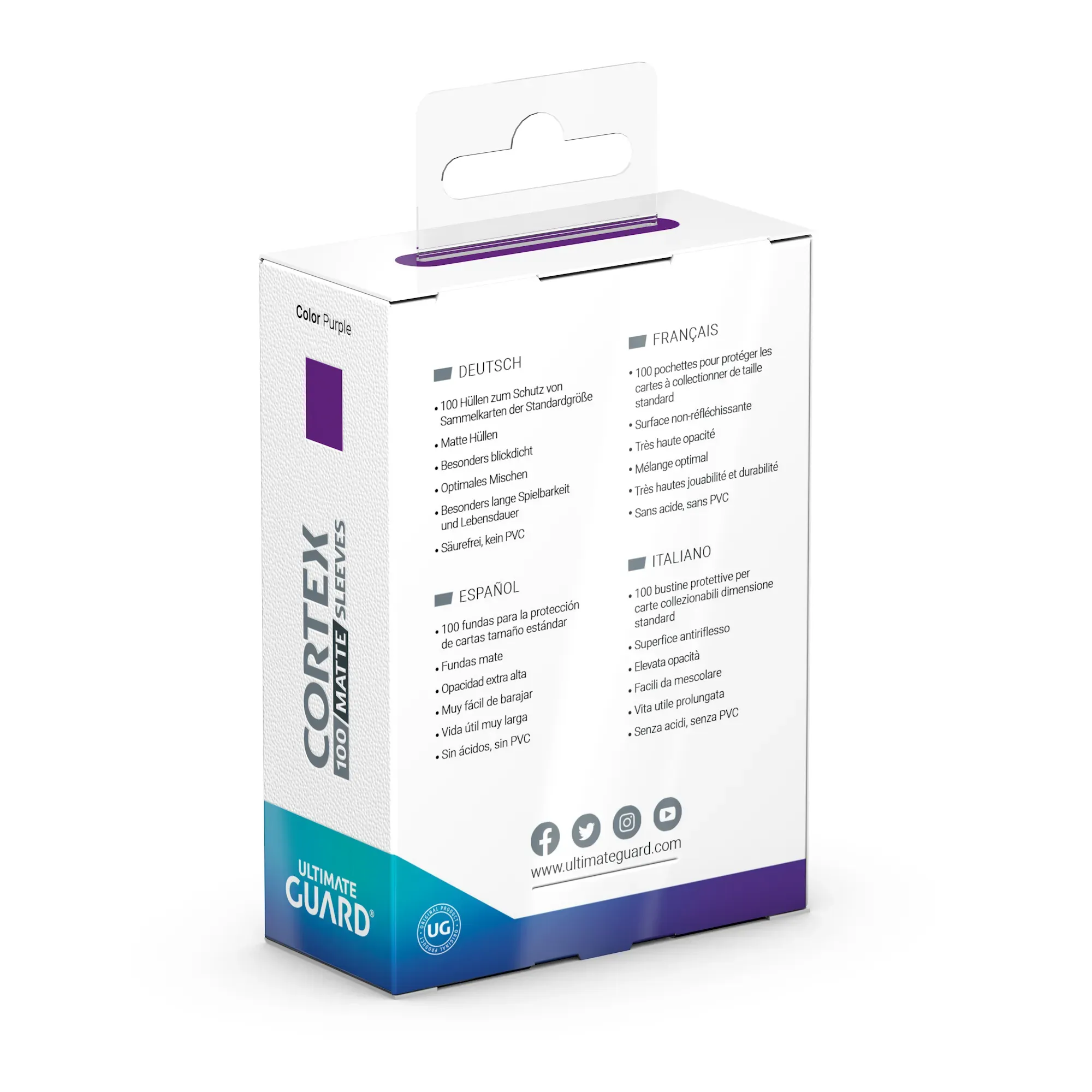 Cortex Sleeves, Standard Size, Matte, Purple Vorschaubild