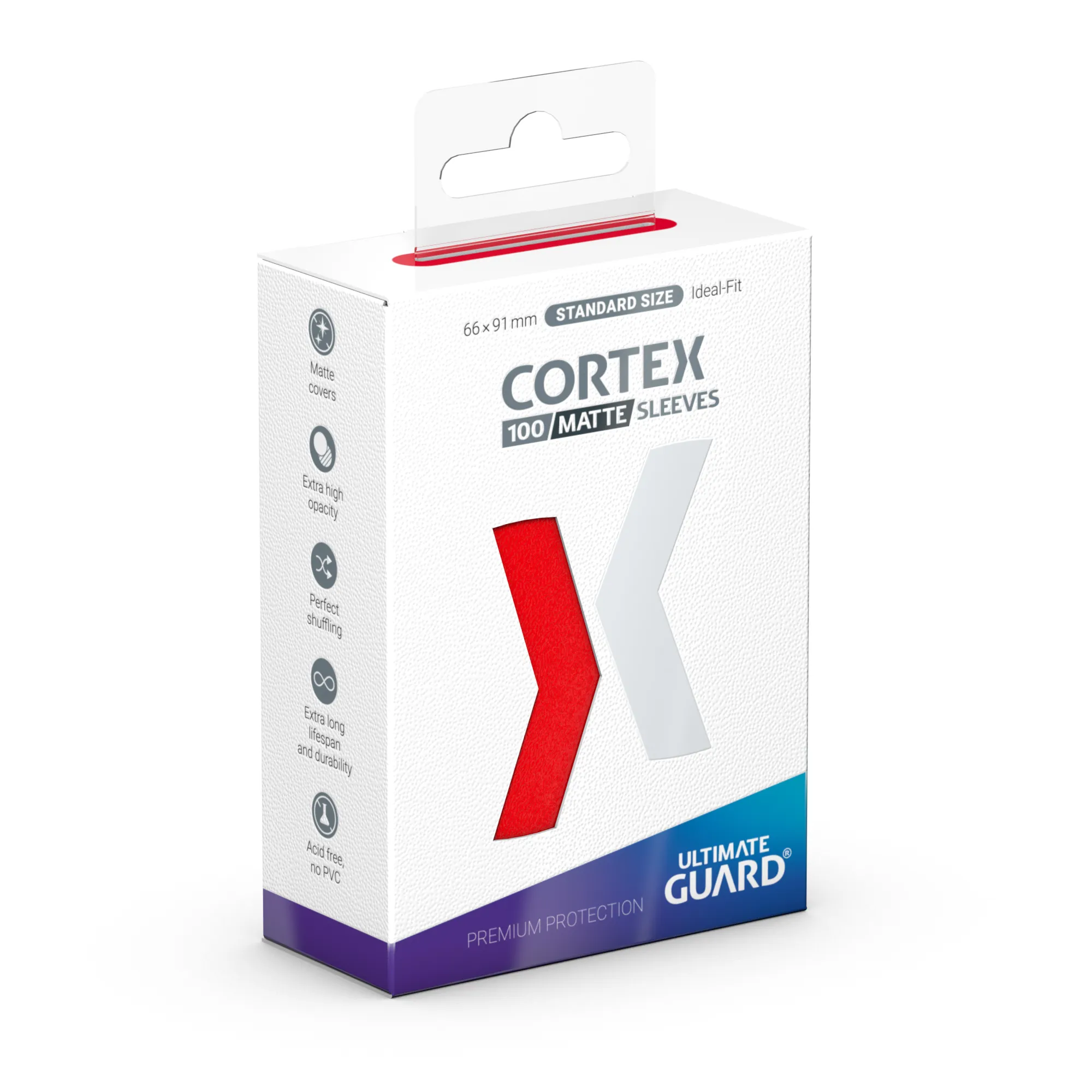 Cortex Sleeves, Standard Size, Matte, Red Vorschaubild