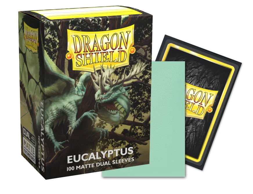 Dragon Shield - Standard Dual Sleeves: Eucalyptus [Matte] (100 Sleeves)