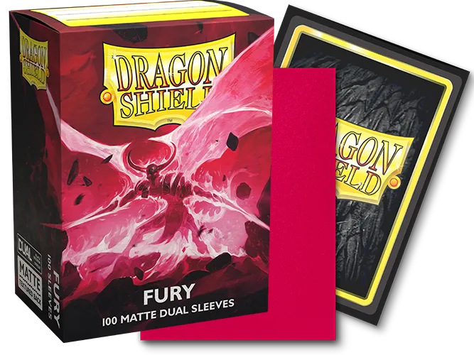 Dragon Shield - Standard Dual Sleeves: Fury [Matte] (100 Sleeves)