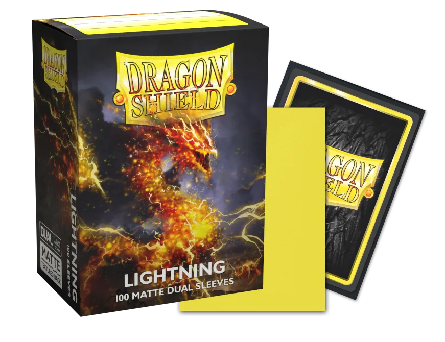 Dragon Shield - Standard Dual Sleeves: Lightning [Matte] (100 Sleeves)